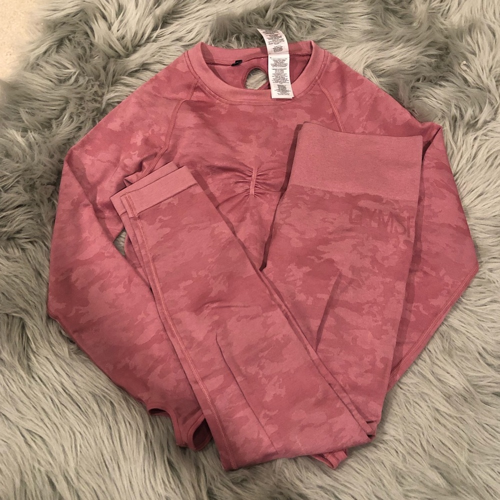 Gymshark Pink Camo Set